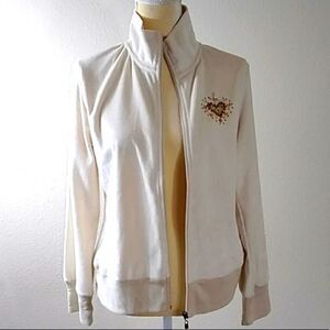 BCBGMAXAZRIA CREAM WOMEN SEQUINS SWEATER NEW  SIZE L